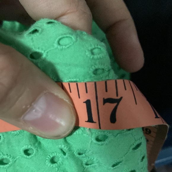 LILLY PULITZER Asteria Eyelet Babydoll Dress w/Pockets SIZE 8 green - Picture 9 of 9